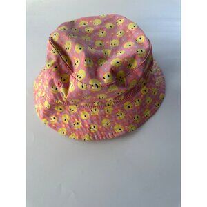 VTG Six Flags Looney Tunes Tweety Bird Printed Bucket Hat Y2K